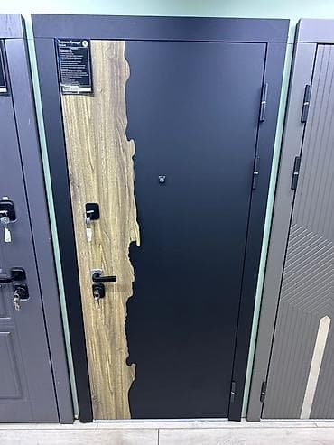 кованные узоры: Двери для домов и квартир, Металлическая, Одностворчатая, цвет - Черный — 1