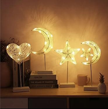 лампа круглый: Декоративные настольные светильники с теплым свечением. Элегантный — 1