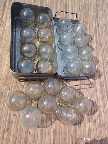 Продам медицинские банки СССР — 24 шт Стеклянные, для массажа и