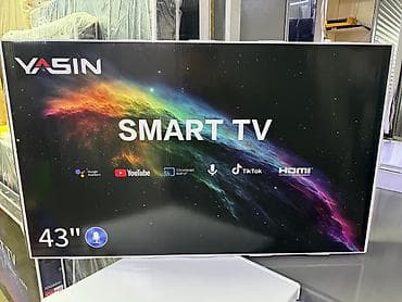 Проекторлор үчүн экрандар: Телевизор YASIN 43" (109 см), Slim, Google TV Основные возможности: - — 10