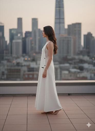 Платья: Повседневное платье, Лето, Длинная модель, Сарафан — 4