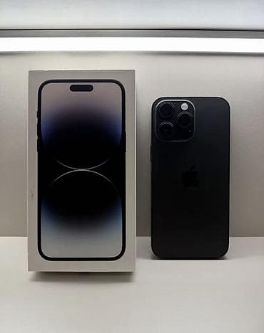 home pod: IPhone 14 Pro Max, Б/у, 128 ГБ, Черный, Зарядное устройство, Защитное стекло, Чехол, 79 % — 5