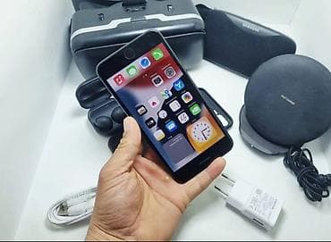 IPhone 7 Plus, Б/у, 128 ГБ, Черный, Кабель, 100 %