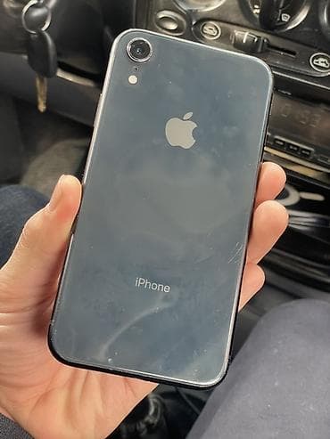 IPhone Xr, Б/у, 64 ГБ, Черный, Чехол, 100 %