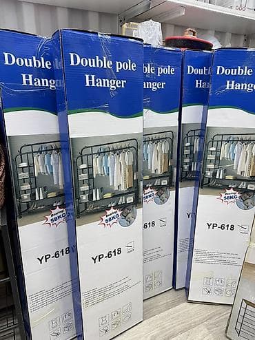 Вешалки: Напольная вешалка-органайзер Функциональная металлическая система — 4