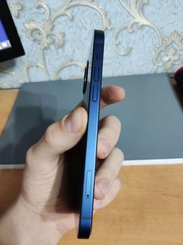 купить процессор: IPhone 12, Б/у, 128 ГБ, Синий, Защитное стекло, Чехол, Коробка, 75 % — 5