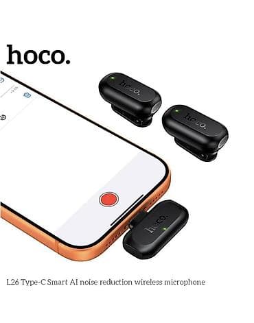 Петличные микрофоны: Беспроводной петличный микрофон HOCO L26 SMART AI ENC Стильный и — 8