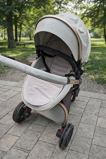 зимние форма: Прогулочная коляска с большим капюшоном и поворотным бампером. - — 1