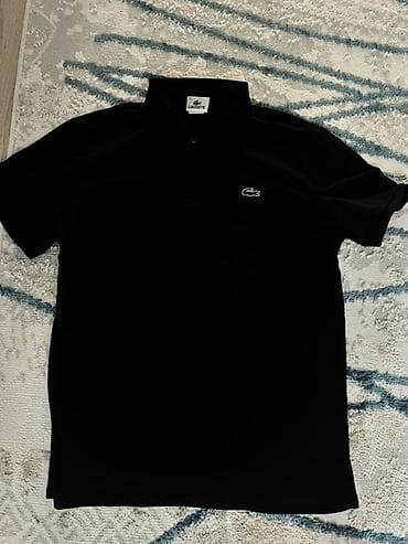 одежда для гор: Мужская футболка, L, Lacoste, Новый, цвет - Черный, Самовывоз — 3