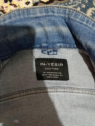 tech fleese: Джинсовая куртка оригинал производства Турция.IN-YESIR .Б/У в хорошем — 5