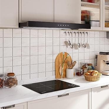 Техника орнотуу: Встраиваемая кухонная вытяжка и индукционная варочная панель — 1