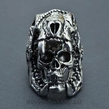 самые красивые свадебные платья в мире: Кольцо костет - череп 
титановый массивный
большой размер — 5