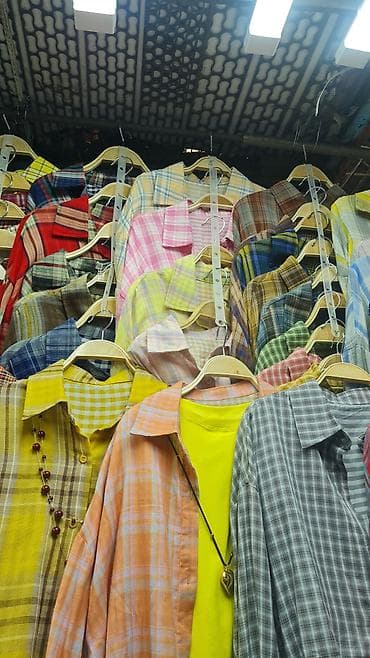 комбинация: Женские рубашки в клетку, свободного кроя - Модель: классическая — 9