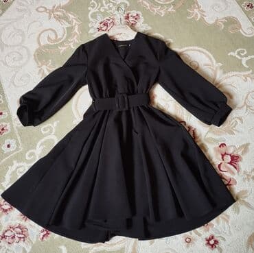 черное нарядное платье: Продается платье. супер удобная. ношено всего один раз, состояние — 1