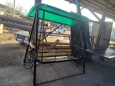 садовые качели фото цены: Садовые качели Металл, Со спинкой, С крышей — 1