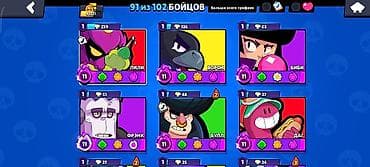 samsung а21: Аккаунт Brawl Stars - Трофеи: 41к - Гемы: 290+ - Бойцов:91 full — 2