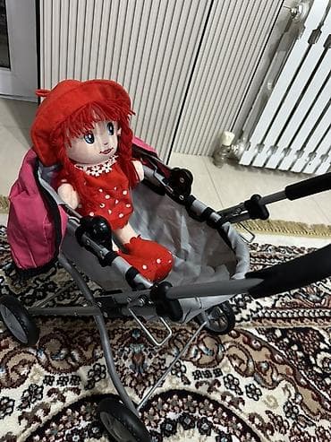 игрушечные коляски для девочек: Коляска, цвет - Розовый — 2