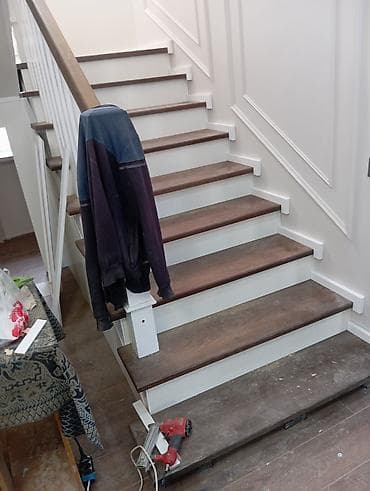 Соода жабдуулары: Агач тепкичи Жеке менчик үй үчүн, Акысыз консультация, Тепкичтин формасы: Түз — 2