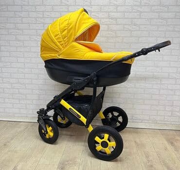 Коляска, цвет - Желтый, Б/у at lalafo.kg Коляска, цвет - Желтый, Б/у