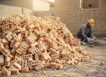 Пустотелый, дырчатый, Жженый кирпич, Полублок, 250×120×90 at lalafo.kg Пустотелый, дырчатый, Жженый кирпич, Полублок, 250×120×90