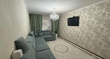 2 комнаты, 43 м², 8 мкр 104 серия, 1 этаж, Евроремонт — 3
