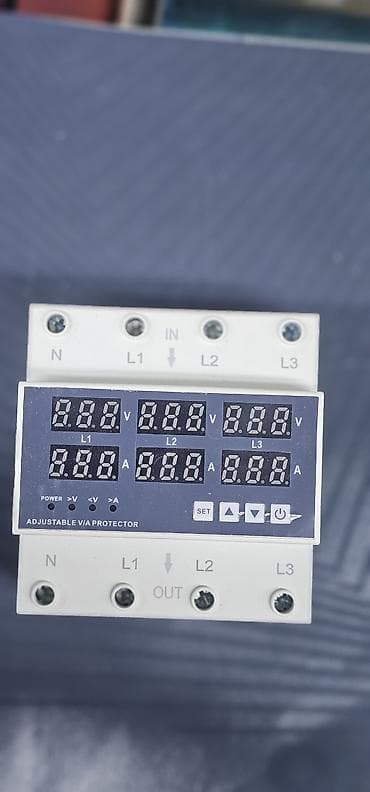 Реле напряжения: Защита от перенапряжения/пониженного напряжения и перегрузки по току — — 3