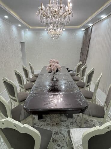 парикмахерские кресла в бишкеке: Стол и стул для зала, Б/у, Самовывоз, цвет - Серый — 2