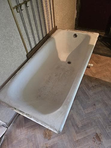 Инструменттер: Ванна, Төрт бурчтук, Материалы: Чоюн, Өлчөмү: 150 x 60 см — 1