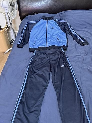 томми спортивка мужская: Мужской спортивный костюм, L, XL, Adidas, Новый, цвет - Голубой — 1