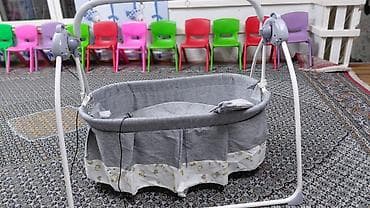 электронный колыбель: Люлька, Колыбель, Металл, цвет - Серый — 2