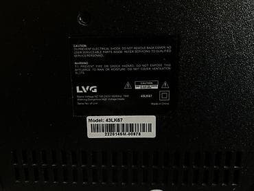 ТВ и видео: Продам телевизор LVG, модель 43LK67 (диагональ 43 дюйма). Состояние — 3