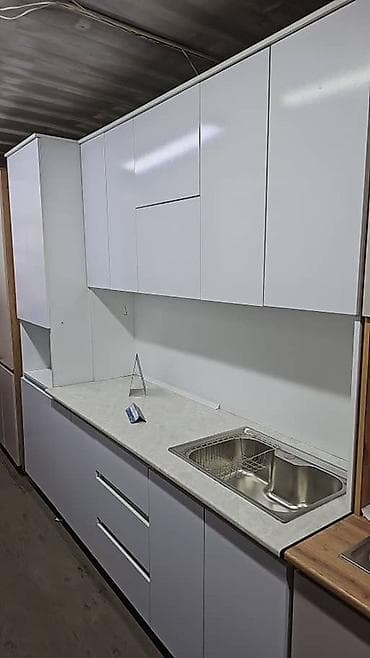 Кухонный гарнитур, цвет - Белый, МДФ