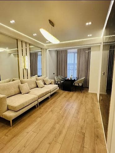 нурзаман квартиры: 3 комнаты, 83 м², Элитка, 13 этаж, Дизайнерский ремонт — 1