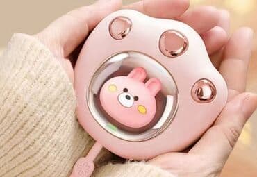 электрическая кастрюля: Карманный электрическая грелка форме лапки. Цвет розовый, время — 5