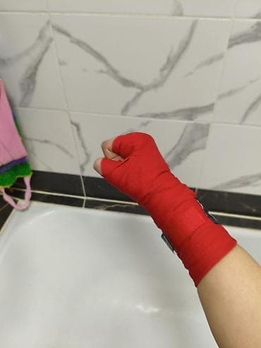 боксёрские бинты: Боксерские бинты Brand Brand Free— пара - Цвет: красный - Материал — 7