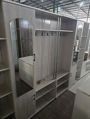 тв стенка: Прихожая/гардеробная модульная система в светлом древесном оттенке — 1