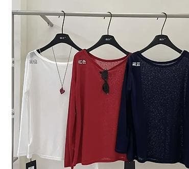 nike kortez: Лонгслив, цвет - Красный, Стандарт — 2