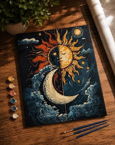гуашь краски: Картины по номерам 40×50 см Что внутри: - Холст 40×50 см с — 7