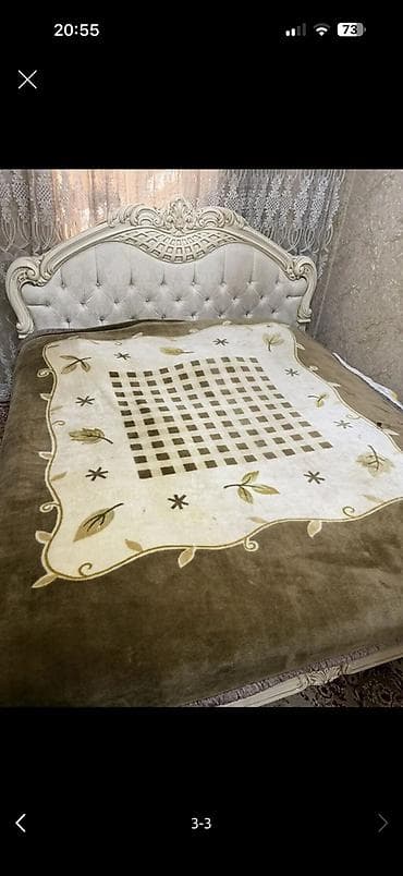 Уктоочу бөлмө гарнитурлары: Продается .Спальный гарнитур б/у (Италия);стулья;детская кровать новая — 2