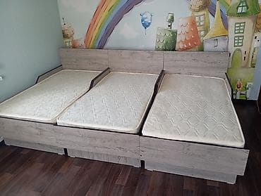 кроват бир кишилик: Бир кишилик керебет, Матрасы бар, узуну - 195 см — 4