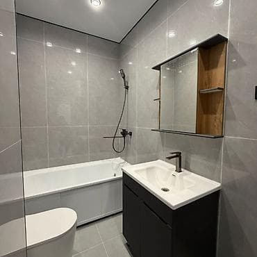Квартиры: 1 комната, 41 м², Аламедин-1 мкр Элитка, 8 этаж, Дизайнерский ремонт — 6
