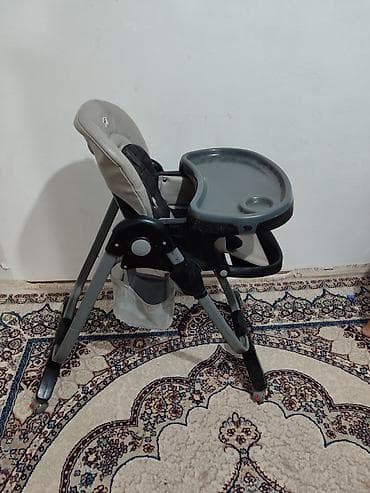 foldable table: Стульчик для кормления, Б/у, Jole, Металл, Другой вид, цвет - Серый — 2