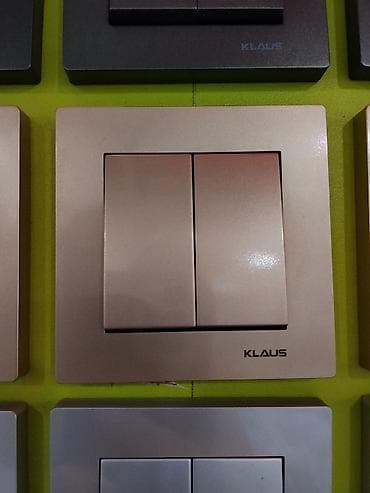 led matrix panel: Двухклавишный настенный выключатель KLAUS. - Тип: механический — 1