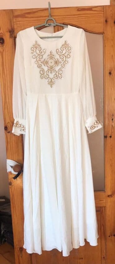 фата на девичник: Платье на кыз узатуу, L, Б/у, цвет - Фиолетовый — 2