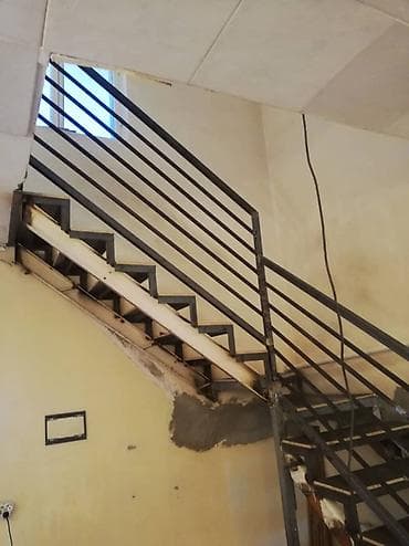 рейки на стену: Готовые перила, Материал: Металл, Для лестницы — 9