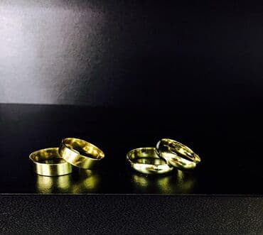 свадебное платья для беременных: Обручальные кольцы Италия Серебро напыление жёлтое золото 925пробы — 1