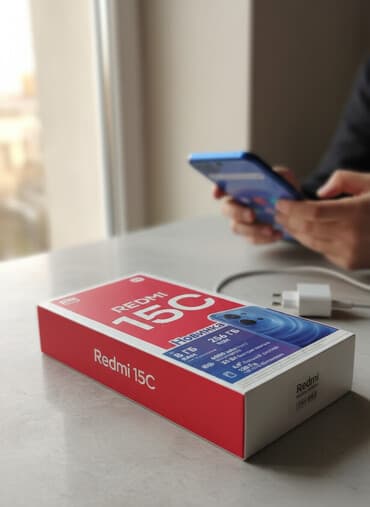 телефоны редми 5: Redmi, Redmi 15C, Б/у, 256 ГБ, цвет - Черный, 2 SIM — 1