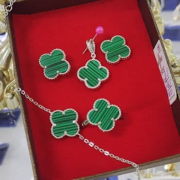 набор пандора: Очень красивый Набор в стиле Ванклиф В Наборе (Серьги-гвоздики — 2