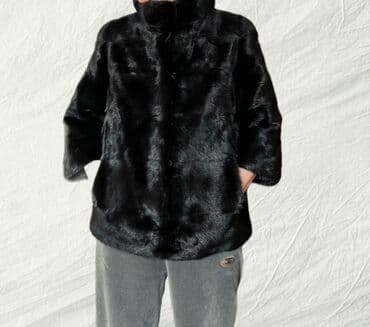 Плащи: Шуба, По колено, XL — 2