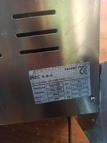 тестораскаточная: Тестораскаточная машина MEC s.a.s DSA 310 (Италия) Новая стоит — 2